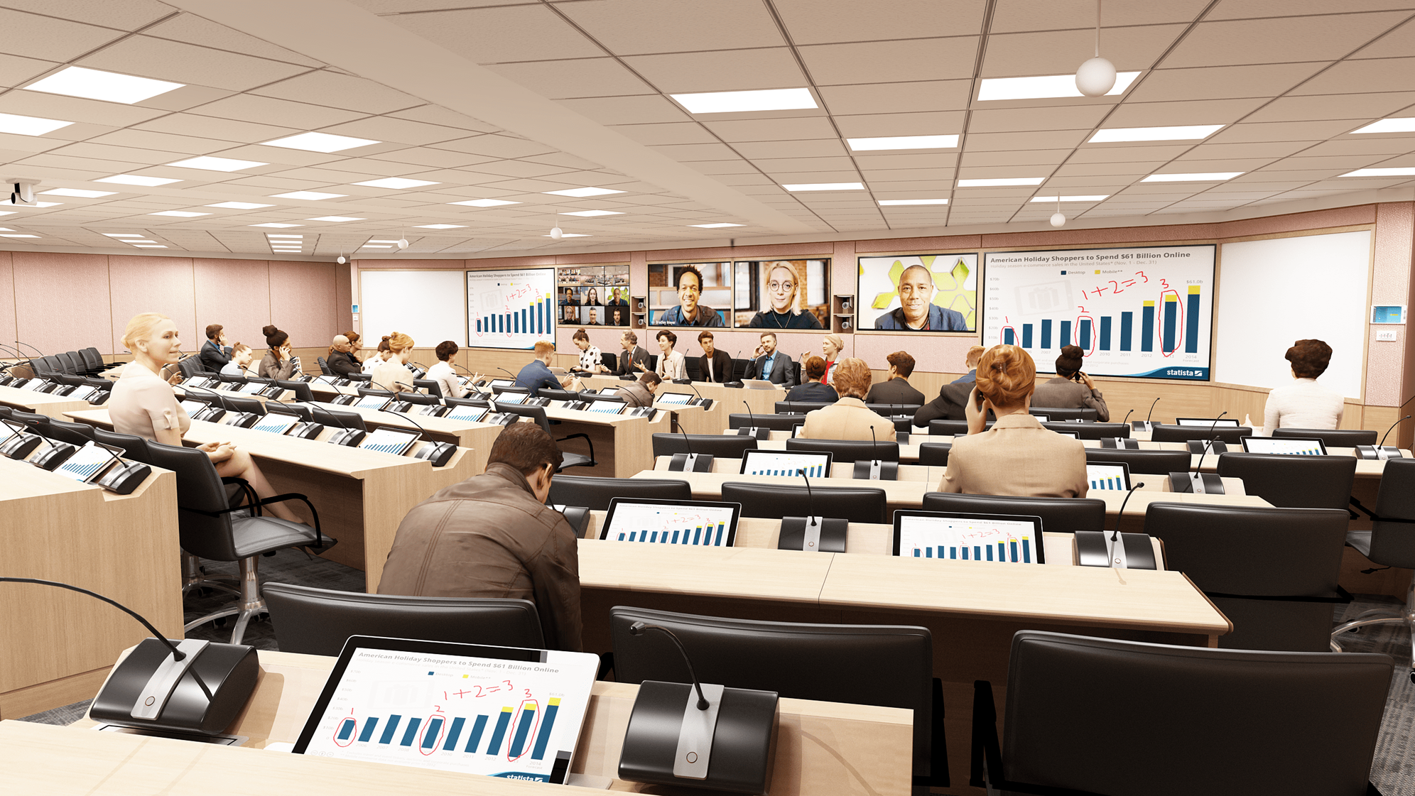Ultra Immersive Hybrid Large Training Rooms